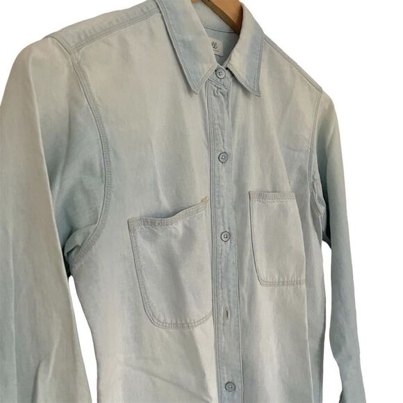 Madewell Light Blue Denim Button-Up Shirt - Picture 3 of 6